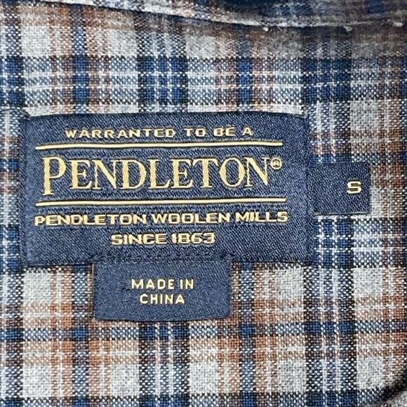 Pendleton Somerset Flannel Shirt Men  Small Button Down Plaid Long Sleeve Casual - Picture 4 of 12